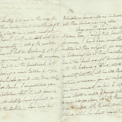 Letter written by Holt Mackenzie a British colonial administrator in India. Written in 1817.